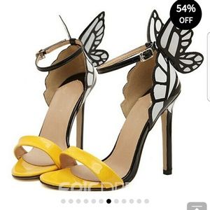 NEW Super Cute Butterfly Heeled Sandals